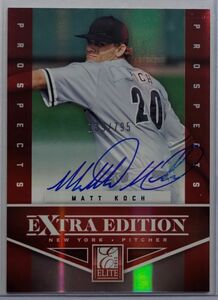 来日外国人 クック Matt Koch 2012 Panini Elite Extra Auto 直筆サイン ヤクルト 795枚限定