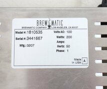 kb34■ブルーマチック◆コーヒーウォーマーストーブ◆モデル1810535◆動作品◆2007年製◆2口◆100V◆BREW MATIC◆電気加温機_画像9