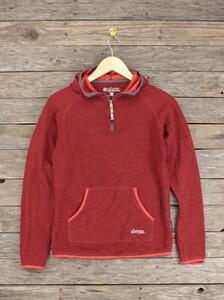 sherpa adventure Gear シェルパ プルオーバーパーカー レンガ色 表W'sS