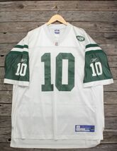 リーボック製 NFL NY JETS ＃10 Chad PENNINGTON フットボールジャージ 白×緑 表XL_画像1