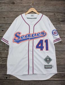 LEGENDS COLLECTION製 MLB NY メッツ #41TOM Seaver BBシャツ 白 表L