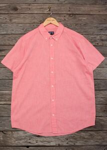 ’17 パタゴニア 半袖 ボタンダウンシャツ [ブラフサイトシャツ] ピンク 表L