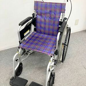 堀)(愛知県/引き取り可) KAWAMURA 車椅子 KA822L-40B 介護用品 カワムラサイクル 介助 車いす 折りたたみ 自走式 Japan 240422の画像1