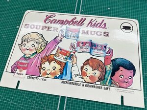 アメリカ ビンテージ Campbell Kids キャンベル Campbell スープ 1993年 看板 サイン ストアディスプレイ 62×42cm