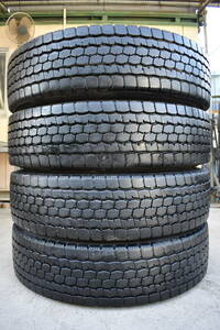 送料無料 11R22.5 BRIDGESTONE M888 16PR 2023 年製 4本セット 残り溝10.5mm～11.5mm