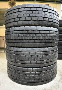 送料無料 265/70R19.5 DUNLOP SP680 2020年残 りの溝 14mm 4本セット 