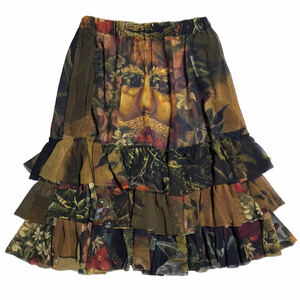 アルチンボルド 総柄 ティアード スカート コムデギャルソン 18SS 2018SS Giuseppe Arcimboldo Painting Art Tiered skirt 高橋真琴 雪村