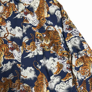 百虎シャツ エルメス COMME des GARCONS SHIRTコムデギャルソンシャツ 虎柄 トラ柄 アロハシャツOne Hundred Tigers Hawaiian Shirt HERMESの画像7