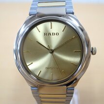 8118T 【本物保証】 RADO ラド―　DIASTAR ダイアスター　132.9559.3　クォーツ　ゴールド文字盤　コンビ　メンズ腕時計_画像2