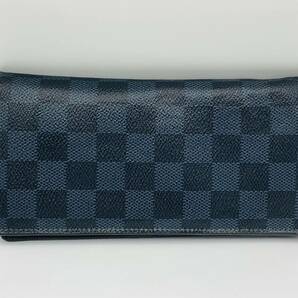 LOUIS VUITTON ルイヴィトン LV 財布 ダミエ グラフィット ポルトフォイユ ブラザ 二つ折り 長財布 ※イニシャルありの画像1