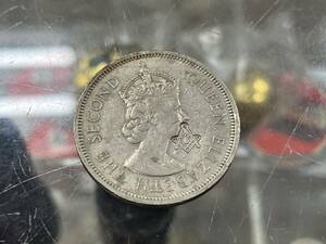 フリーメイソン コイン 香港 硬貨 1円 1ドル 壹圓 ③ フリーメーソン 秘密結社 中国 1960年 イルミナティ 米軍 ミリタリー エリザベス女王