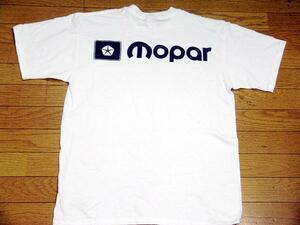 モパー mopar ロゴ Tシャツ 白 ダッジ クライスラー Hemi プリマス クライスラー チャレンジャー マグナム