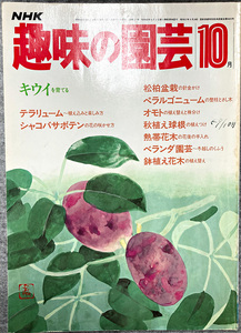 NHK 趣味の園芸 昭和58年 10月 キウイを育てる テラリューム～植え込みと楽しみ方 ガーデニング 盆栽 花壇 菜園