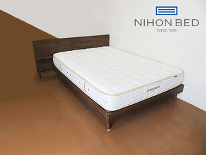 モデルルーム展示品 日本ベッド　上位モデル「シルキーパフ」ダブルベッド　ダブルサイズベッド