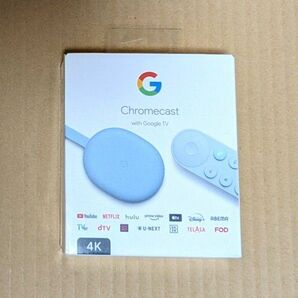 Chromecast with Google TV 4K GA01919-JP Sky ブルー