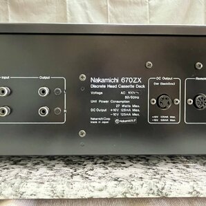 0843 ジャンク品 オーディオ機器 カセットデッキ Nakamichi 670ZX ナカミチの画像6