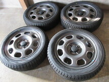 新品冬用+軽カー用set!! スズキ ハスラー 純正 (15x4,5+45 4H/100) ラベル付(YOKOHAMA iG70) 165/60R15 マツダ フレアクロスオーバー 他も _画像1