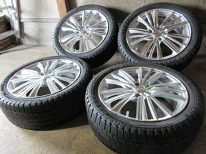 冬用set!! Weds LEONIS レオニス FY (18x7+47 5H/114,3) バリ溝(2021) 235/45R18 クラウン カムリ マークX エスティマ C-HR ヴェゼル 他も 