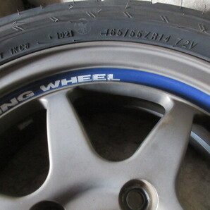 軽量&日本製!! Weds SPORT SA-90 (14x5+43 4H/100) バリ溝(2021) 165/55R14 アルト ワークス ラパン ミラ タント ムーヴ ワゴンR MRワゴン の画像4