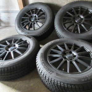 冬用set!! Weds VELVA (GM) (17x7+48 5H/114,3) バリ溝(ブリヂストン DM-V3/2020) 225/65R17 RAV4 エクストレイル X-TRAIL CX-5 CX-7 CR-V の画像1