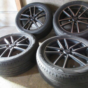 ブリヂストン製set!! ECOFORME (18x7,5+42 5H/114,3) バリ溝(ブリヂストン REGNO GRVⅡ/2021) 235/50R18 アルファード ヴェルファイア 他もの画像1