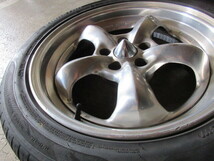 稀少set!! WORK グッカーズ GooCars ヘミ HEMI (17x7+16 5H/108) バリ溝 205/50R17 分かる方に 当時物 VOLVO ボルボ 等 外車に 売切り!! _画像6