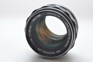 ★極上美品★Minolta ミノルタ MC Rokkor-PF 58mm F1.4 No.5621338 #A122