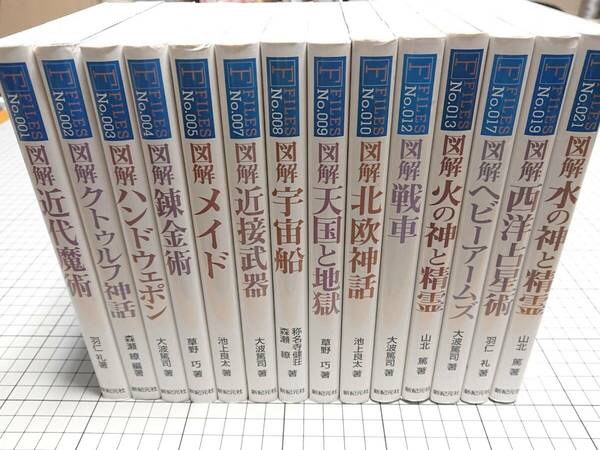 新紀元社 図解シリーズ F-Files 14冊 近代魔術/クトゥルフ神話/火の神と精霊/錬金術/メイド/宇宙船/天国と地獄/北欧神話/西洋占星術