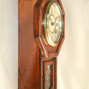 ＯＨ済み：精工舎の６吋八角尾長型の柱時計・古時計の画像3