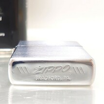  美品 廃盤 1984年 80s ヴィンテージ Zippo ジッポ ジッポー 筆記体 ロゴ 2面サテン仕上げ MADE IN USA クリーニング OH レストア済 _画像1