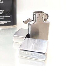  美品 廃盤 1984年 80s ヴィンテージ Zippo ジッポ ジッポー 筆記体 ロゴ 2面サテン仕上げ MADE IN USA クリーニング OH レストア済 _画像9