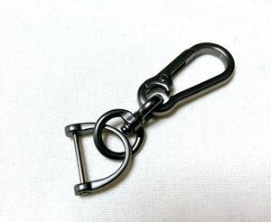 kalabina small size key holder trousers key ring key ring falling prevention black Denim falling prevention black black 