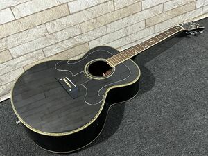 133●〇 希少 Morris WJ-50 BLK アコースティックギター アリス 谷村新司モデル 星インレイ / モーリス アコギ 〇●