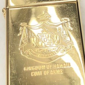 『【Zippo / ジッポー】オイル ライター KINGDOM OF HAWAII-COAT OF ARMS ゴールド 喫煙 グッズ タバコ 着火未確認 レターパックプラス発送の画像3