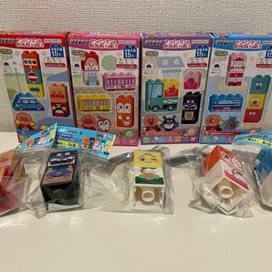 アンパンマン ネピア Genki！ゲンキオリジナルプリント ブロック 5種 コンプリート のりものいっぱい！ ブロックラボ 非売品