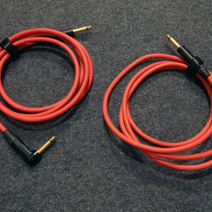 高品質BELDEN（ベルデン）のギターケーブル8412（赤）  2ｍ×2本セット ※プラグはノイトリックの画像1