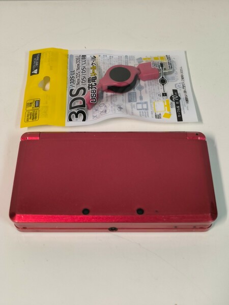 Nintendo 3DS メタリックレッド 本体 動作品 ニンテンドー3DS 