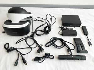 4K012 PlayStation PS4 SONY PSVR CUH-ZVR2 VRヘッドセット 本体 カメラ プロセッサーユニット ACアダプタ ケーブル 