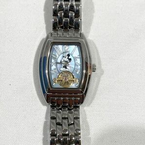 4K029 ディズニー ミッキーマウス 限定モデル MC-754B-B 青×スケルトン文字盤 TLG ボーイズ/手巻き メンズ腕時計の画像2