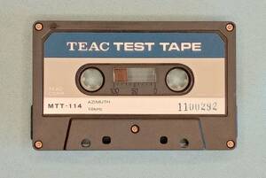 カセットテストテープ ティアック TEST TAPE TEAC ＭＴＴ-114　AZIMUTH 10KHz Ser. No.1100845