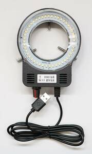 [新品]48 LED リングライト マクロ 顕微鏡用 輝度調整可