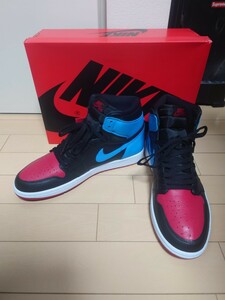 WMNS AIR JORDAN 1 RETRO HIGH "CHICAGO TO UNC" CD0461-046 （ブラック/ジムレッド/ダークパウダーブルー）