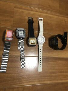 チープカシオ腕時計 CASIO 5本セット ジャンク扱いで