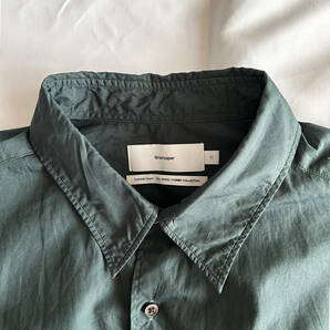 Graphpaper グラフペーパー Broad S/S Oversized Regular Collar Shirt color : Dark Slate size : Oの画像3