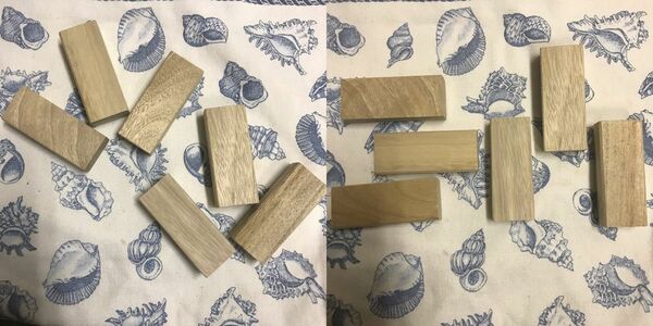 エコブロック　楠　クスノキ　KUSU HANDMADE 無地ブロック　12個セット　アロマ　天然防虫　消臭　カンフル　