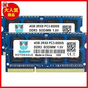 [ the lowest price!!] PC3-8500 DDR3 1066Mhz 4GB×2 sheets 1.5V Note PC for memory 204Pin CL7 Non-ECC SO-DIMM Mac correspondence 