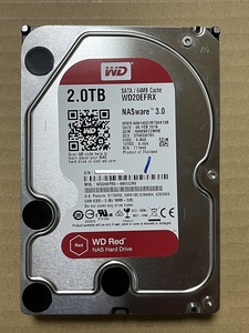 WD 2TBハードディスク　Red　中古品　その１