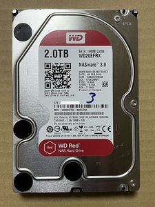 WD 2TBハードディスク　Red　中古品　その２