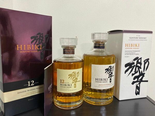 響12年1本箱付き＋響ジャパニーズハーモニー1本箱付き SUNTORY WHISKY