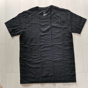 未使用 MUJI 無印良品 綿天竺 銅イオン クルーネック Tシャツ 黒 L 